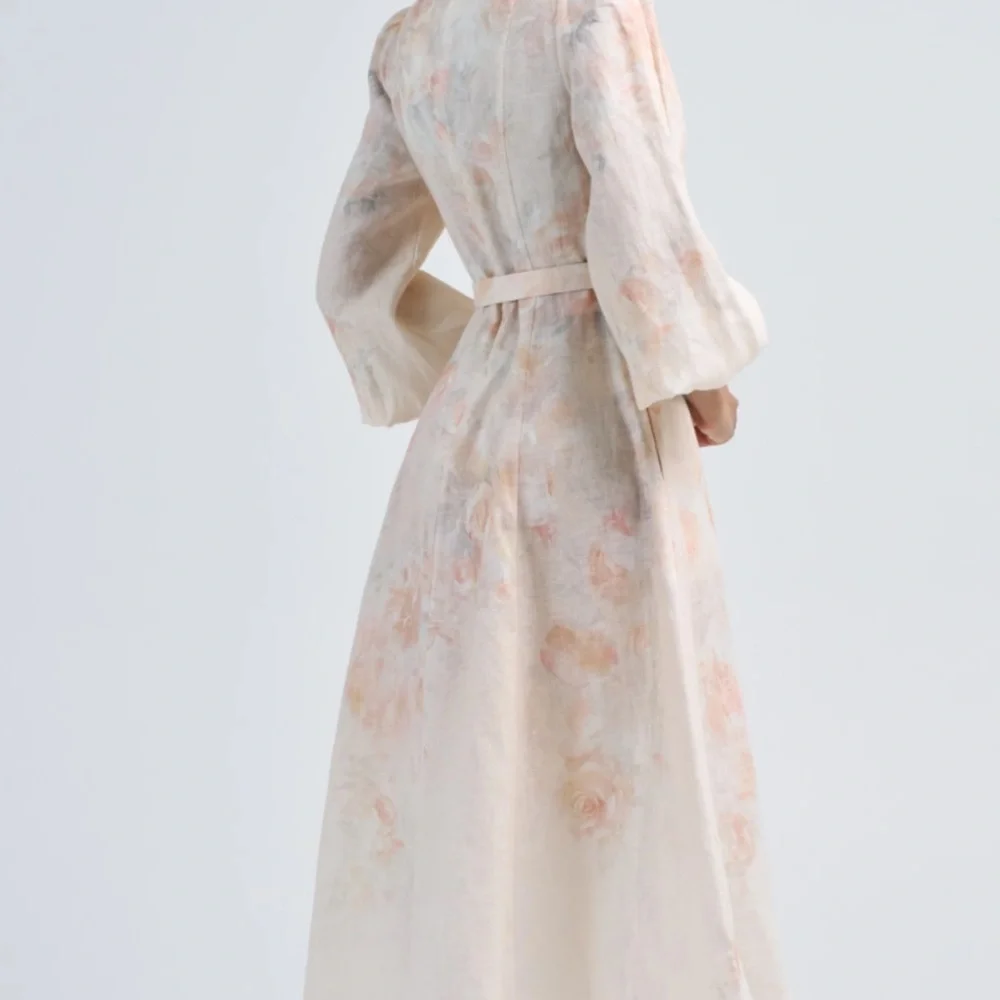 Zimmermann Crush buttoned midi Floral Long Sleeve Dress. Size 1. New with tags - Picture 5 of 13